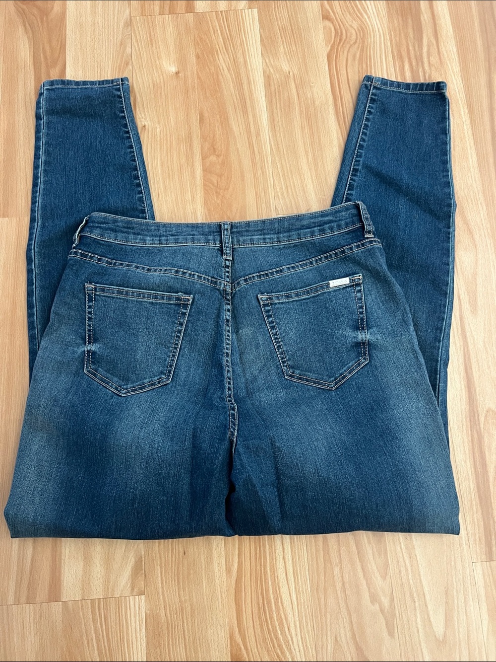 Jennifer Lopez Indigo Skinny Jeans high rise size 10 - Picture 4 of 5